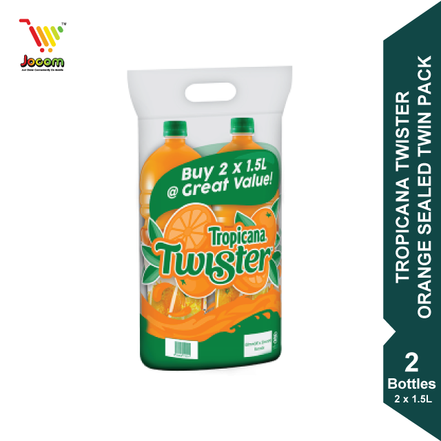 Tropicana Twister Orange Sealed Twin Pack (2 x 1.5L) [KL & Selangor Delivery Only]