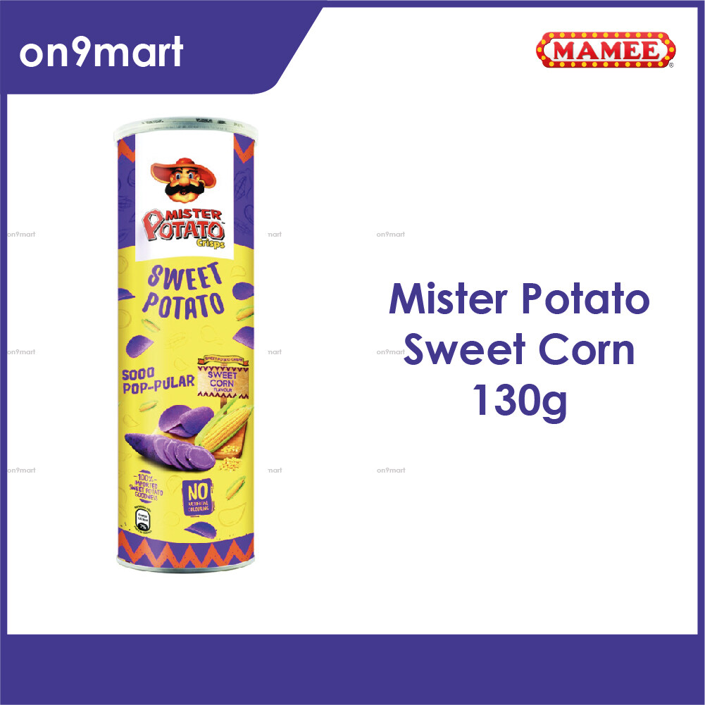 Mister Potato Sweet Corn Flavour Sweet Potato Crisps 130g