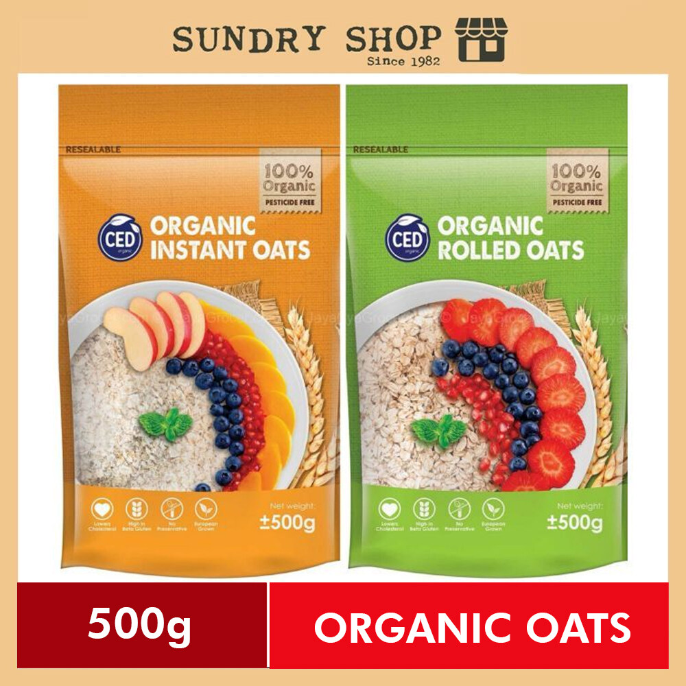 CED ORGANIC ROLLED OATS / INSTANT OATS 500g