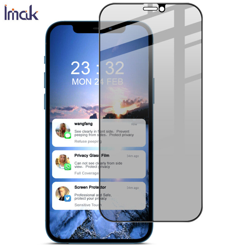 Đối Với Apple IPhone12 Mini Cho Apple IPhone12/IPhone12 Pro Imak Privacy Tempered Glass Film Đối Với Apple IPhone12 Pro Max ngăn Chặn Nhìn Trộm Màn Hình Bảo Vệ Phim