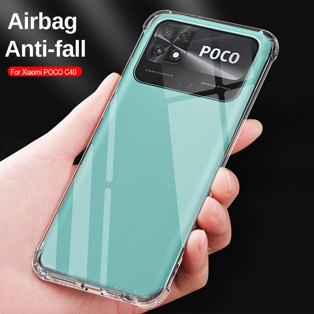 Xiomi Poko PocoC40 Poco C 40 Ốp Điện Thoại Chống Sốc Trong Suốt TPU Mềm Cho Điện Thoại Thông Minh Ốp