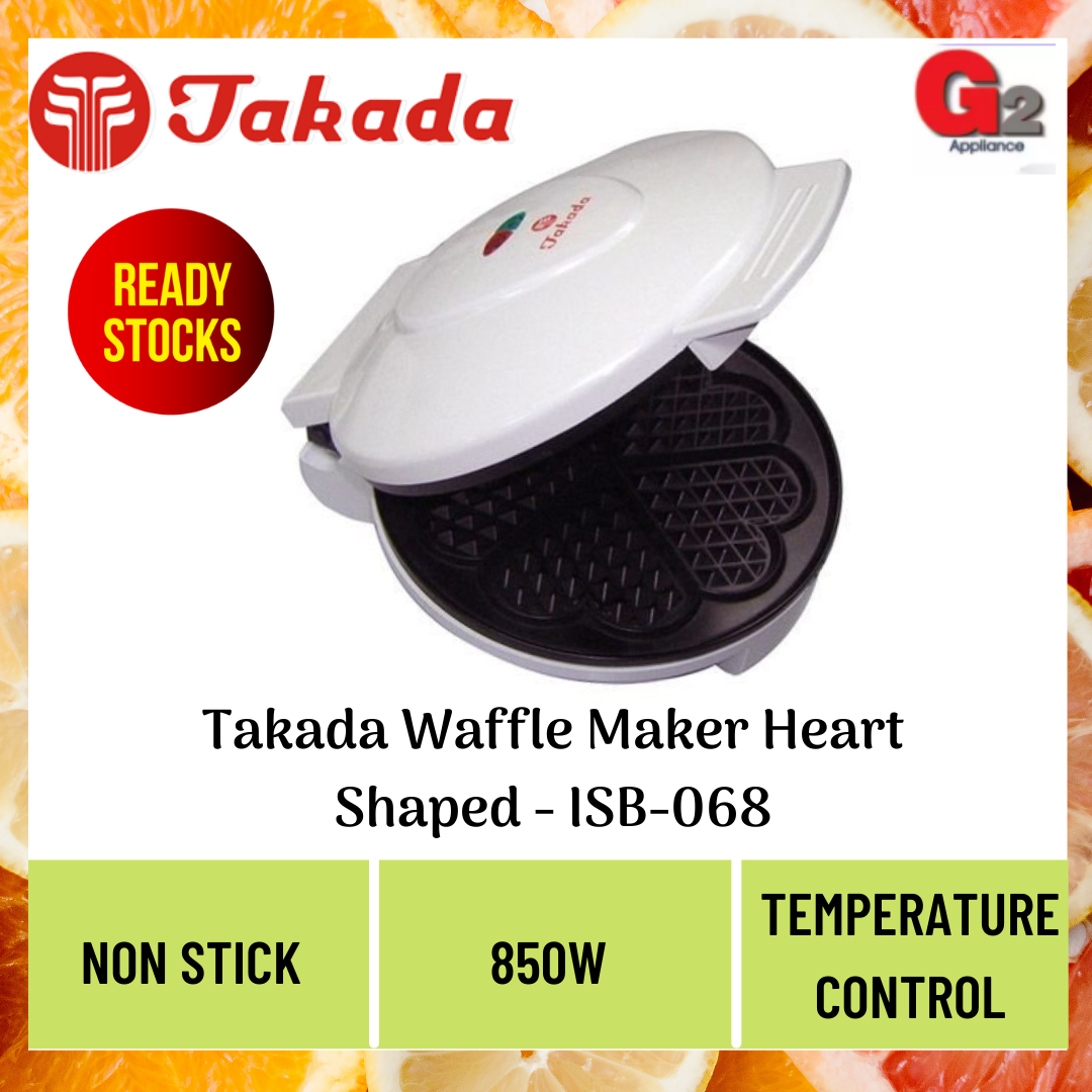 Takada [BUBBLE WRAP] Waffle Maker Heart Shaped - ISB-068