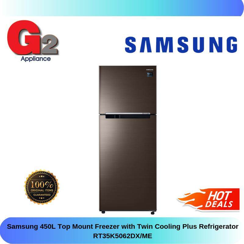 Samsung ( AUTHORISED DEALER ) 450L Top Mount Freezer with Twin Cooling Plus Refrigerator RT35K5062DX