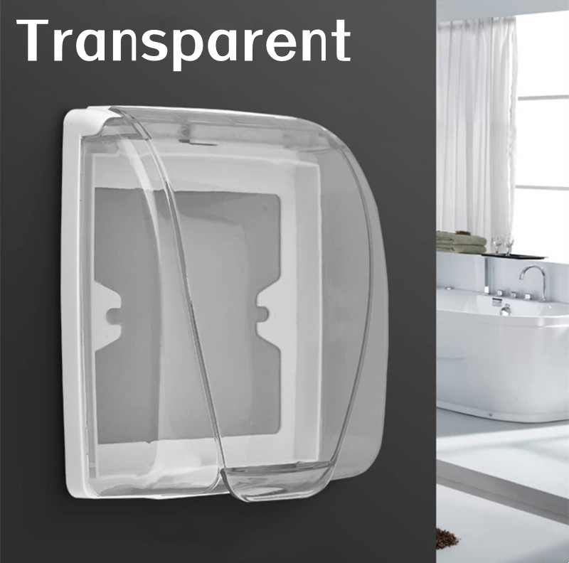Waterproof Switch Socket Cover Switch Protector Type 86 Universal Transparent Weatherproof PVC Outdoor Protection Box