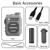 MOTOROLA MT918 UHF Walkie Talkie Long Range Frequency Strong And Durable Professional Public In Hand Two Way Radio Portable mini Walkie talkie 30W ultra-high power long-distance call supports TPYE-C charging IP54 protection level