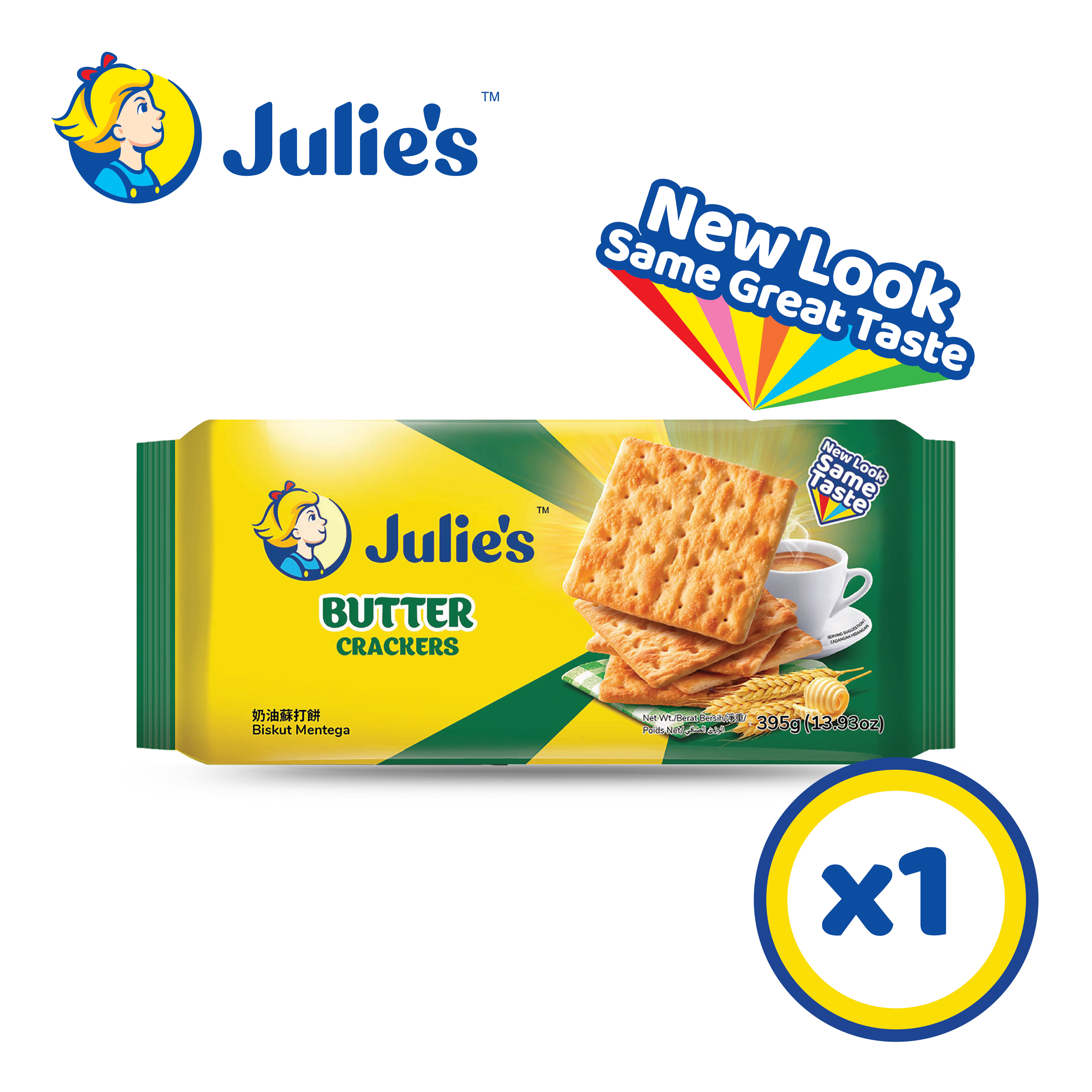 Julie\'s Butter Crackers 395g x 1 pack