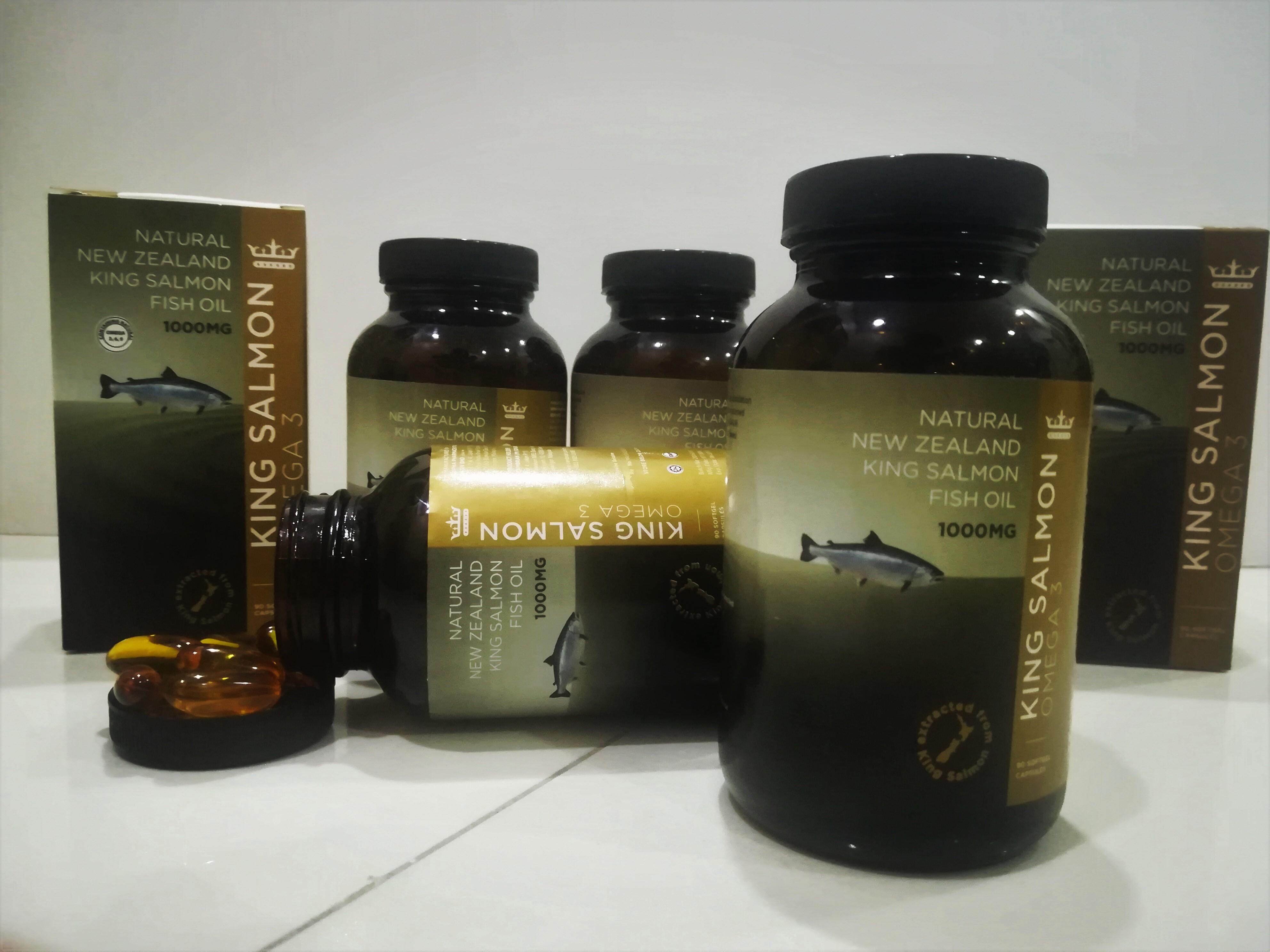 100 Pure New Zealand King Salmon Fish Oil (PREMIUM QUALITY)