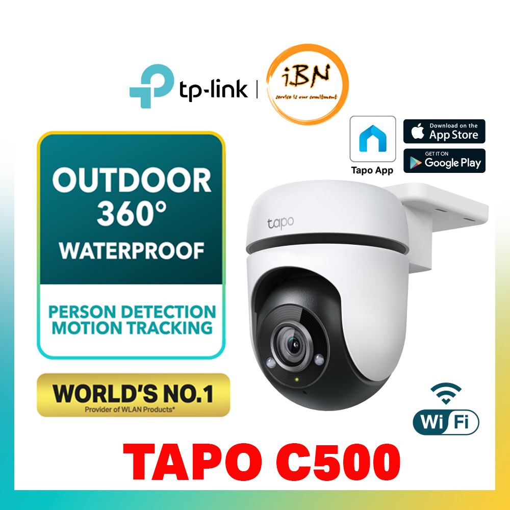 TPLink Tapo C500 Outdoor 360 Pan/Tilt Security WiFi Camera IP65