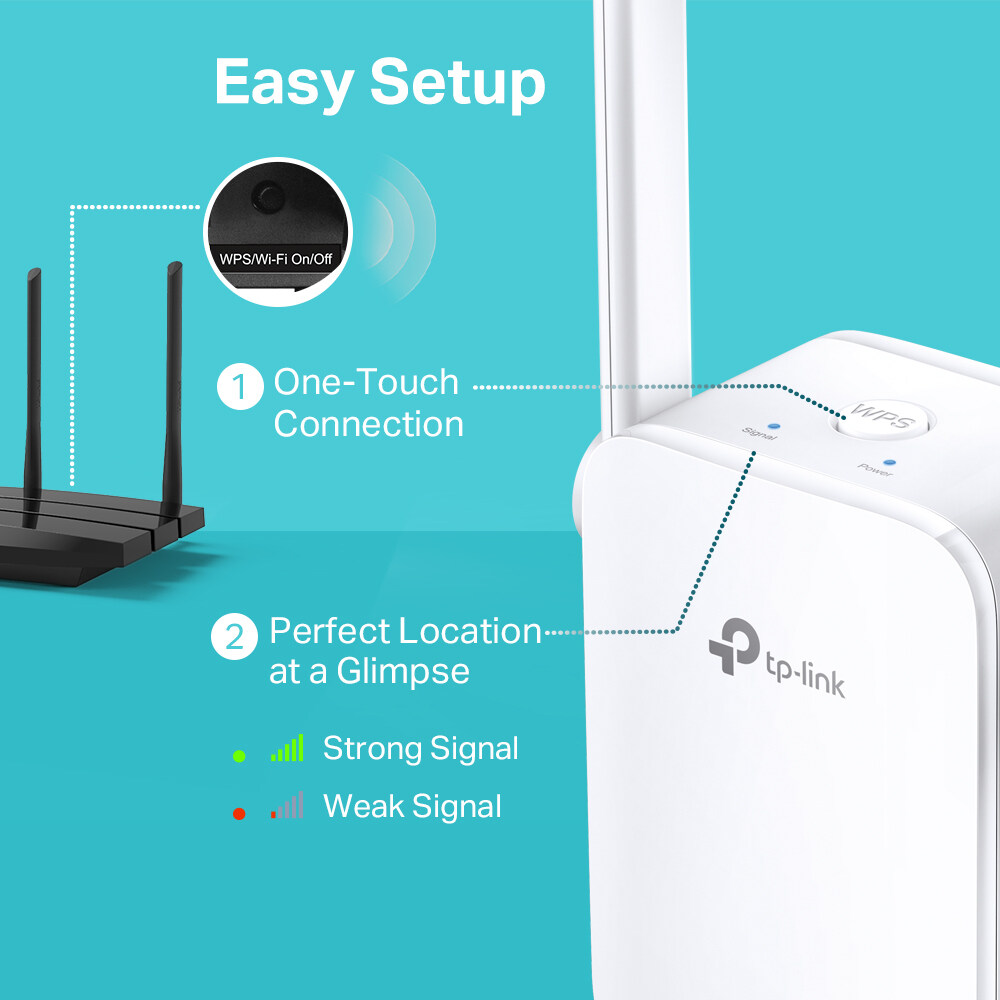 TP-LINK TL-WA855RE New Version 300Mbps Repeater Range Extender With AP