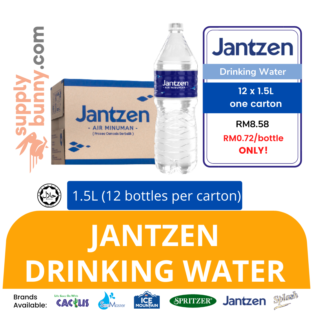 Jantzen Drinking Water (1.5Litre X 12 bottles) (sold per carton) 饮用水 PJ Grocer Air Minuman Jantzen