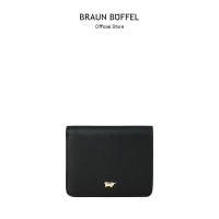 Braun Buffel (Online Exclusive) Nolen Bi-fold Small Wallet with Zipper Coin Compartment in Black