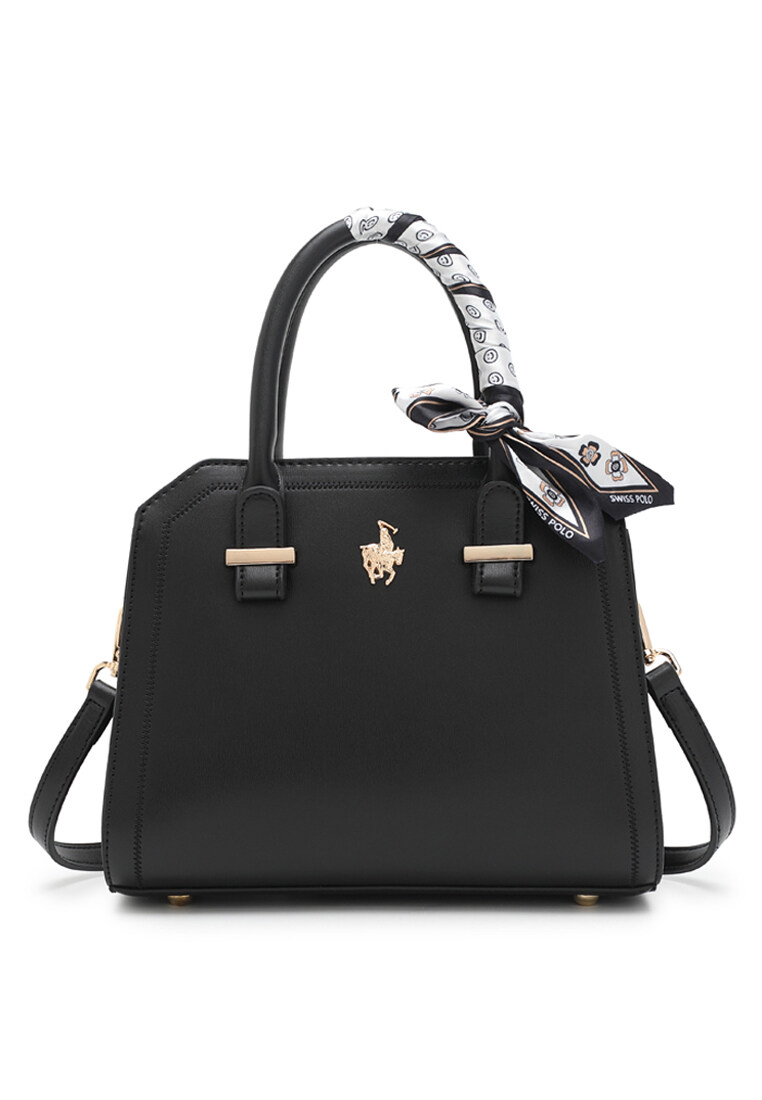 SWISS POLO Ladies Top Handle Sling Bag HGJ 3044-1 BLACK