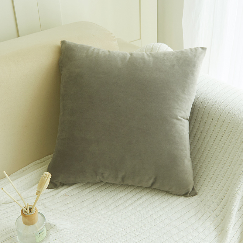 23 Colors 【IN STOCK】Velvet Sofa Throw Pillow Covers 30x50cm/40x40cm/45x45cm/50x50cm/55x55cm Decorative Cushion Cover Hot Velvet Pillows Case Modern Simple Couch Decorative for Living Room Car Office Hotel Waist Pillowcase