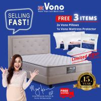 VONO SpinePro 1200 Mattress 🔥FREE DELIVERY🔥[FREE Pillow 2pcs+Mattress Protector] SpinePro Collection/UltraLumbar Support
