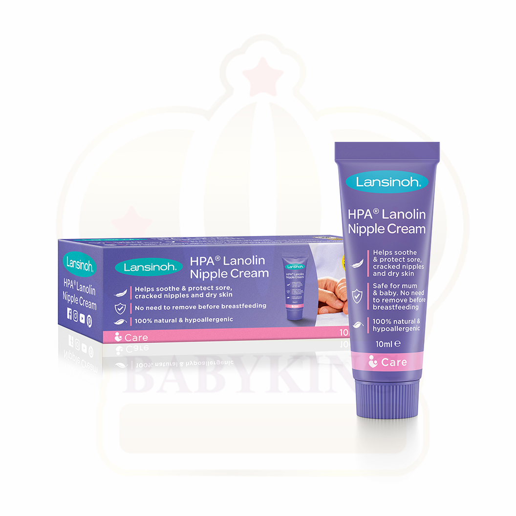 Original Lansinoh HPA Lanolin Nipple Cream for Sore & Cracked Nipples Organic Nipple Balm (10ml/40ml/60ml)