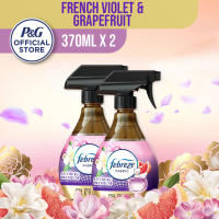 Febreze Fabric Antibac Premium Spray Refresher 370 ml X2 (Italian Rose & Peach / French Violet & Grapefruit / Attar / Mystique / Passion)