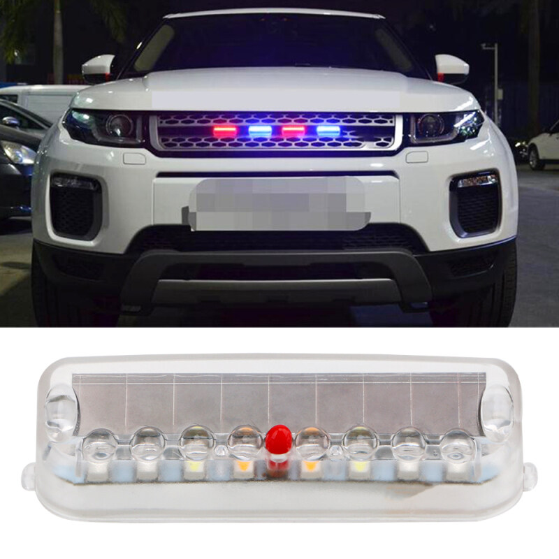 1x Universal Chống Va Chạm Cảnh Báo Đầy Màu Sắc Cảnh Báo Nhấp Nháy Đèn Năng Lượng Mặt Trời Xe Cảnh Báo Đèn Nhấp Nháy Đèn An Ninh Led Xe Tự Động