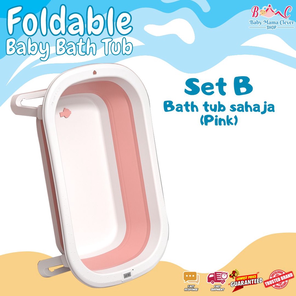 [temperature sensor] foldable baby bath tub baby bath tub bath tub portable baby bath tub baby bath support tub mandi baby tab mandi baby tempat mandi baby besen mandi baby baby bath bath tub baby newborn baby bath net mandi baby baby tub
