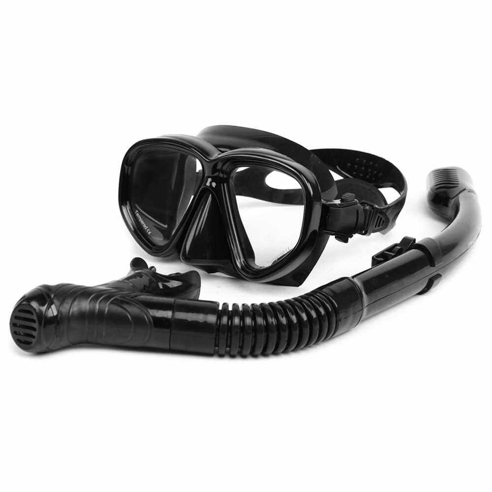 Snorkeling Goggles Snorkel Set AntiFog Tempered Glass Scuba Snorkeling