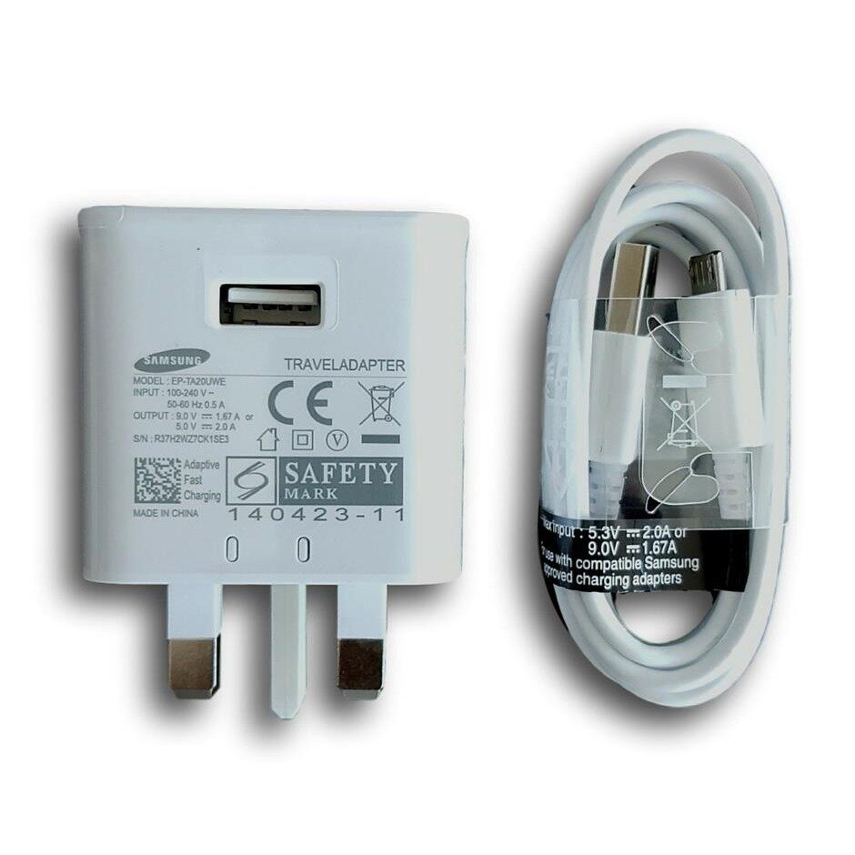 [Ready Stock ] Samsung Micro Charger High-Speed Charger with Data cable 15w