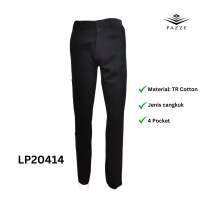 Pazze Seluar Hitam Panjang Slack Pant Slim Fit Size 26-40 LP20413/437