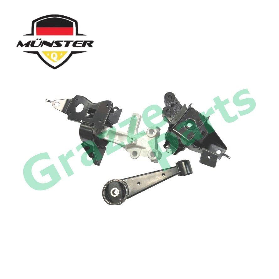 (3pc) Münster Präzision Technology PER7470 Engine Mounting Set for Perodua Axia 1.0 1KR-DE2 2014-onwards AT Auto Transmission (With Bracket)