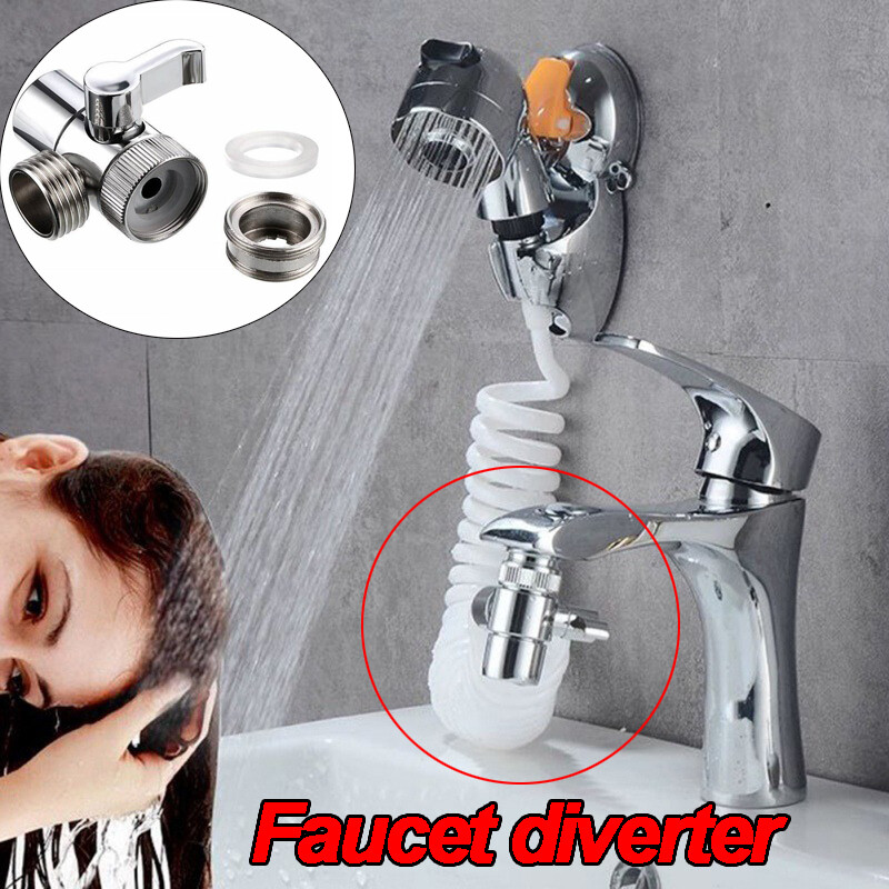 Bộ chuyển đổi vòi nước nhà bếp với đầu vòi hoa sen bộ chia bộ chuyển đổi vòi nước để chuyển hướng nước bộ chuyển đổi vòi hoa sen nhà bếp phòng tắm gia đình phụ kiện vòi hoa sen