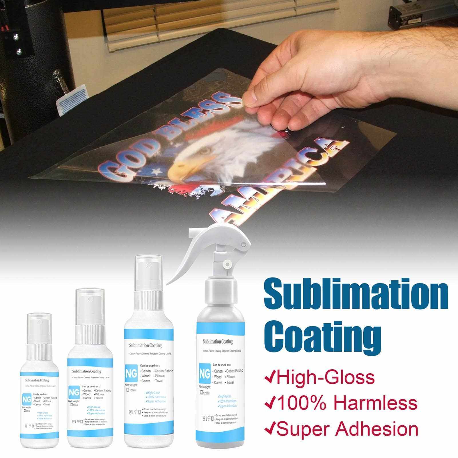 BEST SELLER 120ml Sublimation Coating Spray Fabric Coating Polyester Coating Liquid Quick-drying High-gloss Harmless (Type 4)