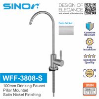 Sinor WFF-3808-S 100mm Drinking Faucet Pillar Mounted Long Thread Paip Keran Minum 饮水龙头