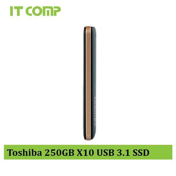 Toshiba 250GB X10 USB 3.1 Gen1 Portable Solid State Drive SSD (PA5284L-1MCG)