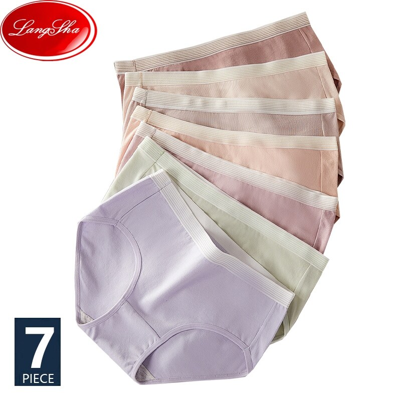 [A Bei wa pu]7 chiếc/bộ quần lót nữ dễ thương thoáng khí cotton đồ lót quần lót cho nữ quần lót nữ g