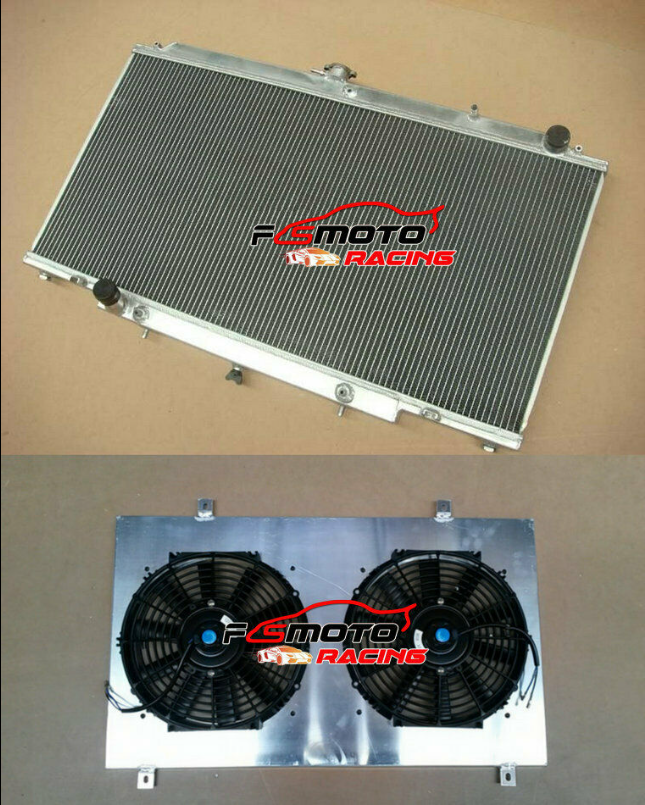 Radiateur + Soufflante Pour Nissan Patrol Y61 Essence 4.5L 1997-2001 - Aluminium, Neuf, Marque GPI