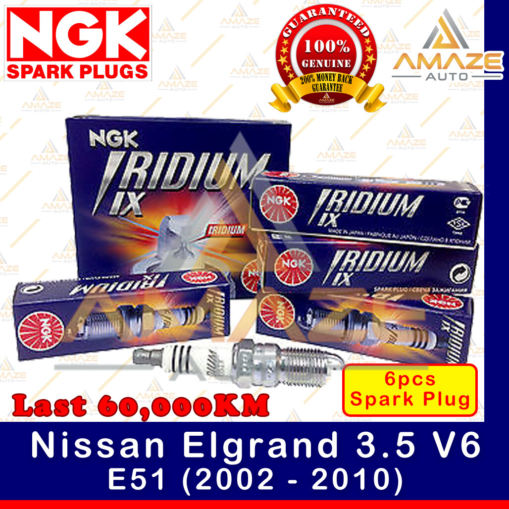 NGK Iridium IX Spark Plug for Nissan Elgrand 3.5 V6 E51 (2002 - 2010) - 60,000KM Iridium Spark Plug