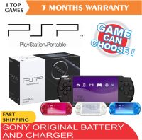SONY PSP 3000 FULL SET + MEMORY CARD (FULL GAMES) + ORIGINAL CHARGER + POUCH + CRYSTAL CASE + SCREEN PROTECTOR + 2 IN 1 DATA USB CABLE + 1000 GAMES TO CHOOSE