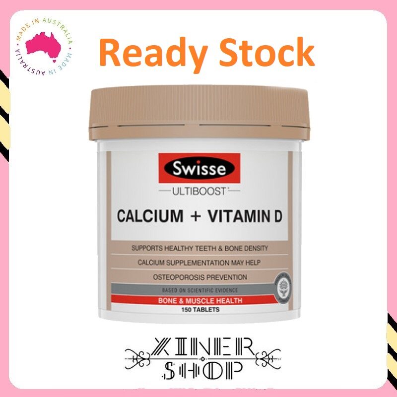 [Import From Australia] Swisse Ultiboost Calcium + Vitamin D ( 150 Tablets )