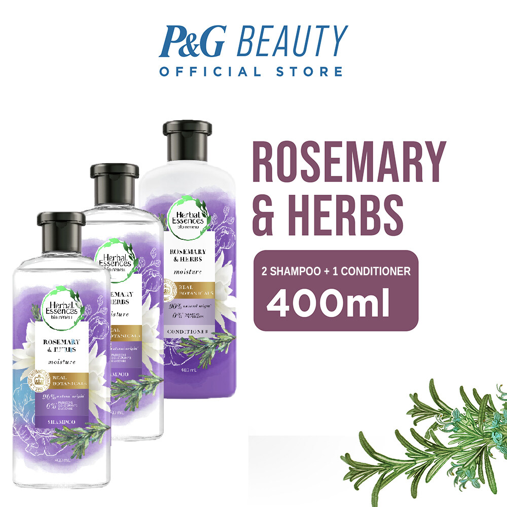 Herbal Essences Bio Renew Moisture Rosemary & Herbs Haircare Bundle