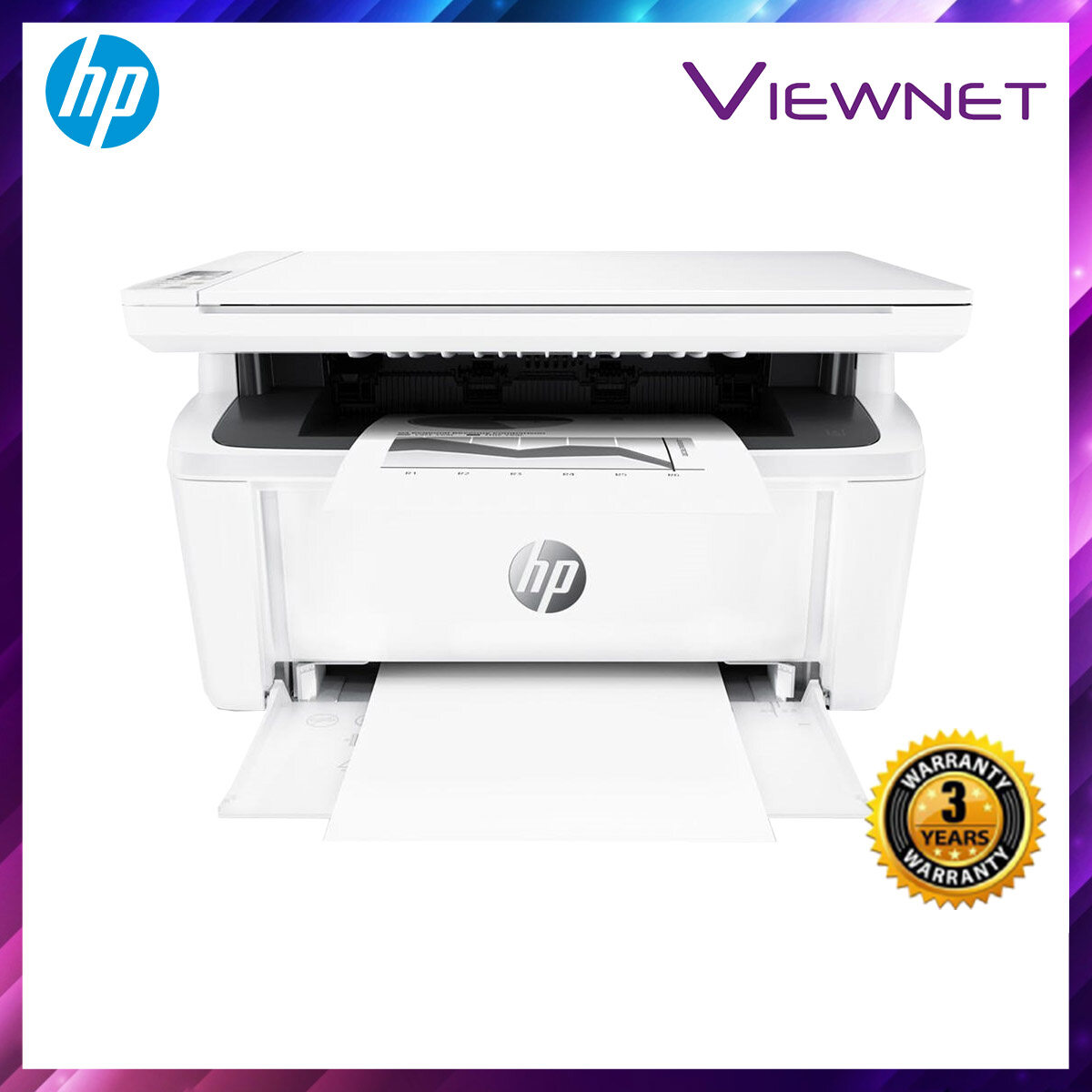 HP LASERJET PRO MFP M28W PRINTER PRINT, SCAN, COPY, WIRELESS 3 Years Onsite Warranty with 1-to-1 Unit exchange **NEED TO ONLINE REGISTER**