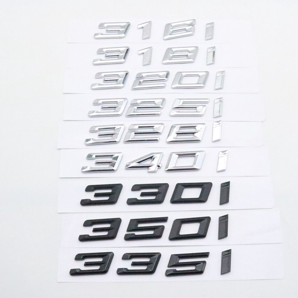 Fashion car trunk badge logo for bmw 3 series 316i 318i 320i 325i 328i 330i 335i 340i 350i emblems e92 e93 2018-2021 ct6