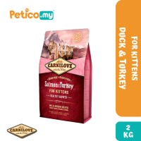 Carnilove Cat Grain Free 2KG Dry Cat Food (Long Hair Cat / HAirball Control / Salmon/ Carp & Trout / Duck/ Fresh Chicken/ Kitten)