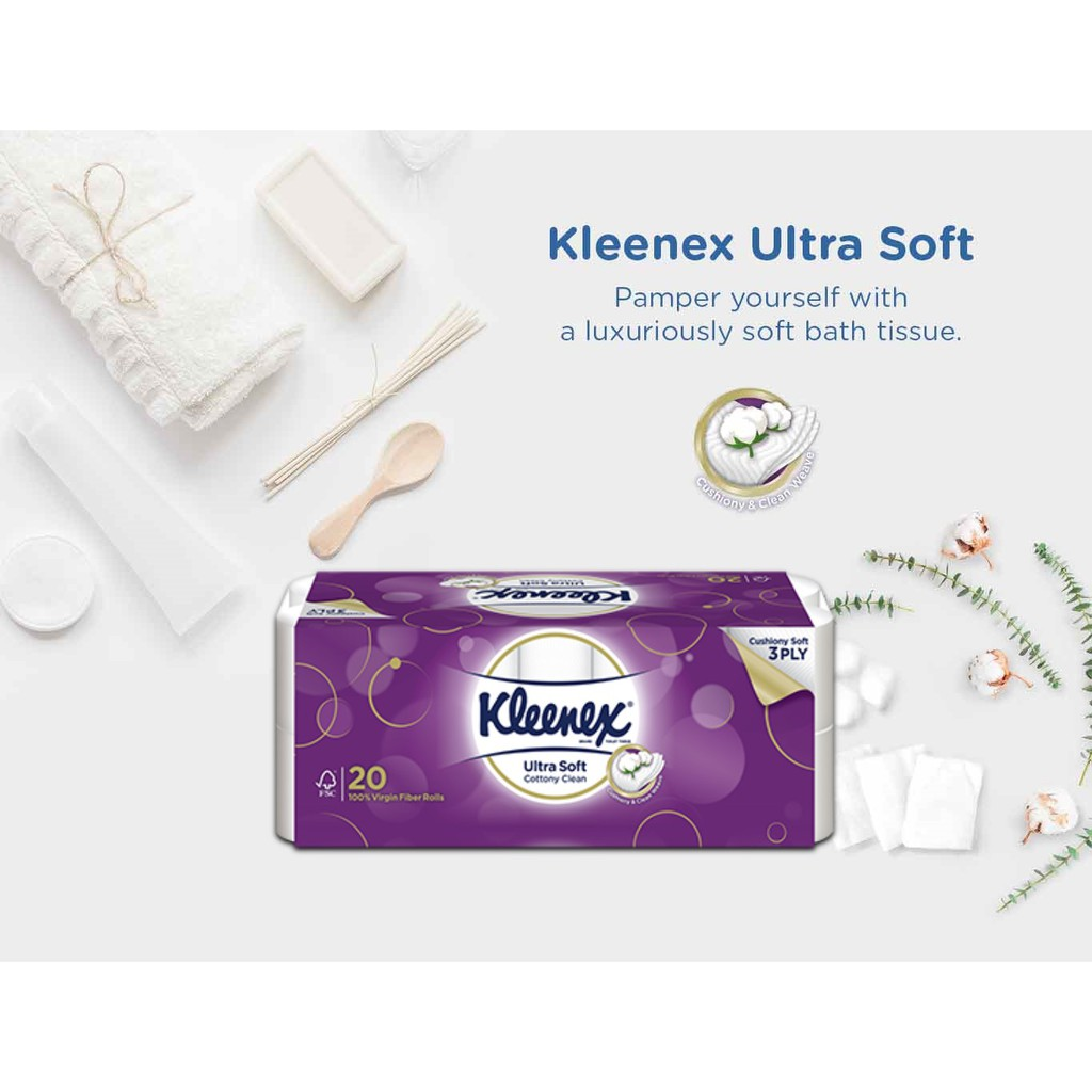Kleenex Toilet Tissue Ultra Soft Cottony Clean Tissue 200SX10R