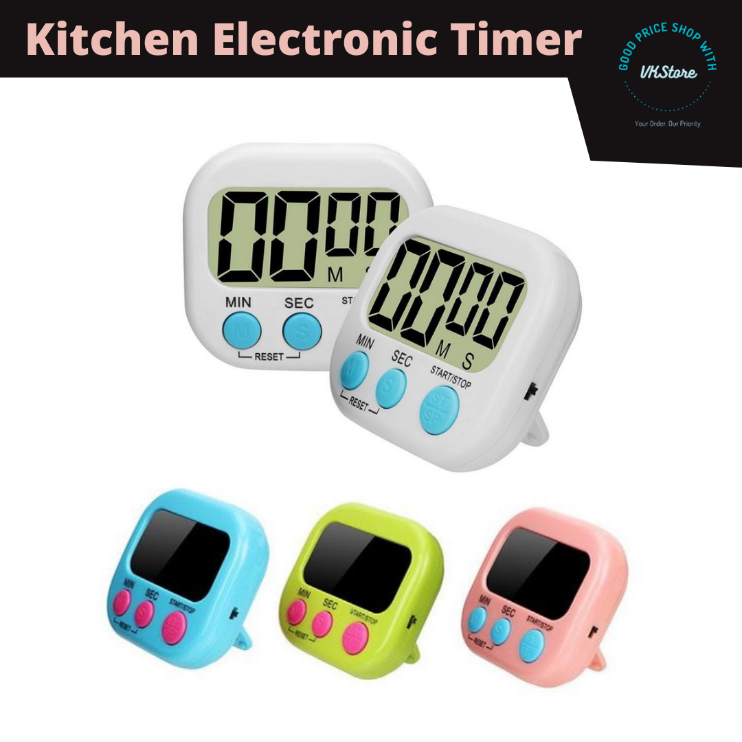 Mini Portable Electronic Digital Stopwatch Timer Reminder / Jam Randik Elektronik