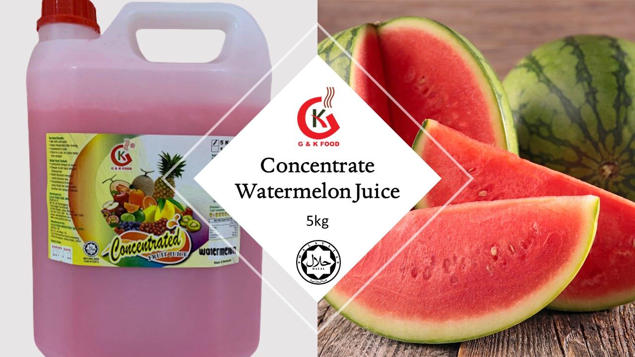 [100% JAKIM HALAL] 5kg Concentrate Watermelon Juice/ Watermelon Milk Shake/ Watermelon Ice Blended