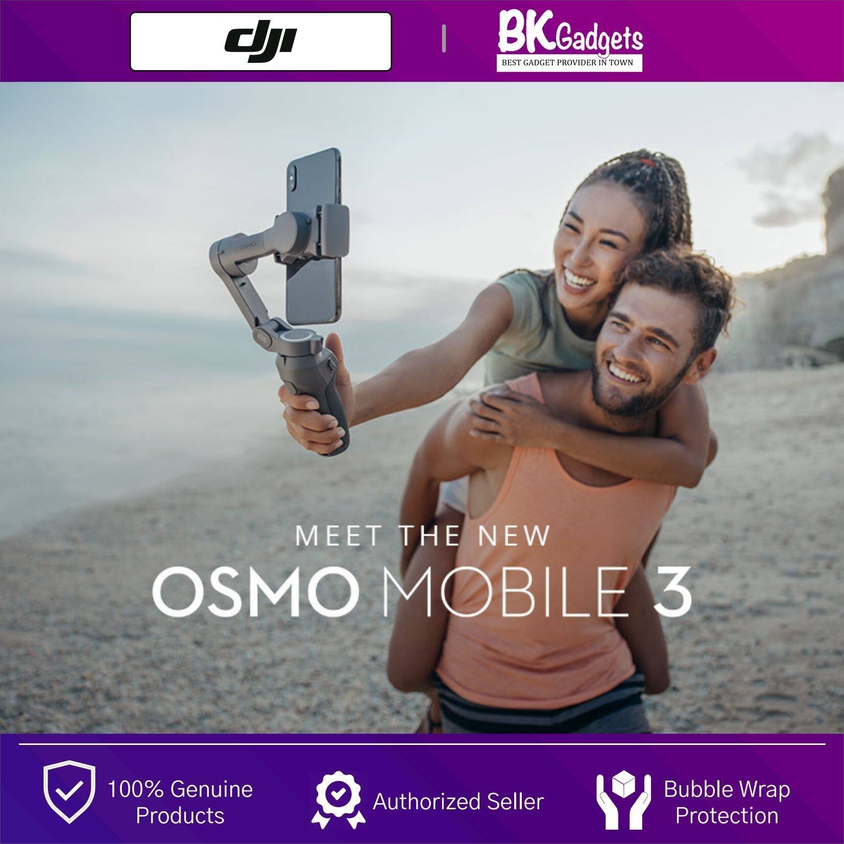 DJI Osmo Mobile 3 - Foldable and Portable | Gesture Control | Active Track 3.0 | Quick Roll