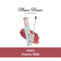 Flower Knows Strawberry Rococo Cloud Lip Cream - S02 Peachy Milk/ S06 Tea Break/ S08 Velvet Redwood