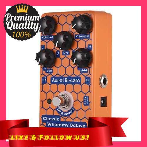 People\'s Choice Classic Octave Guitar Effect Pedal Aluminum Alloy Shell True Bypass (Orange)