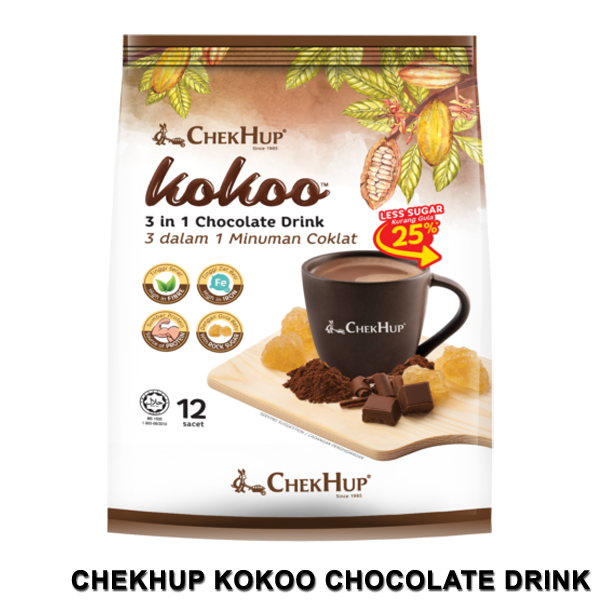 Chek Hup Kokoo Chocolate Drink (40g x 12s) | 3in1 Chocolate Drink