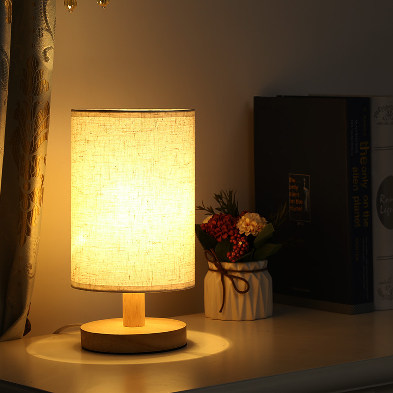 Wooden LED Bed Lamp Lampu Tidur Bilik Lampu Meja Lampu Tidur Decoration Lamp Table Lamp Desk Lamp Lampu Katil 床头灯 桌灯 卧室灯 H01