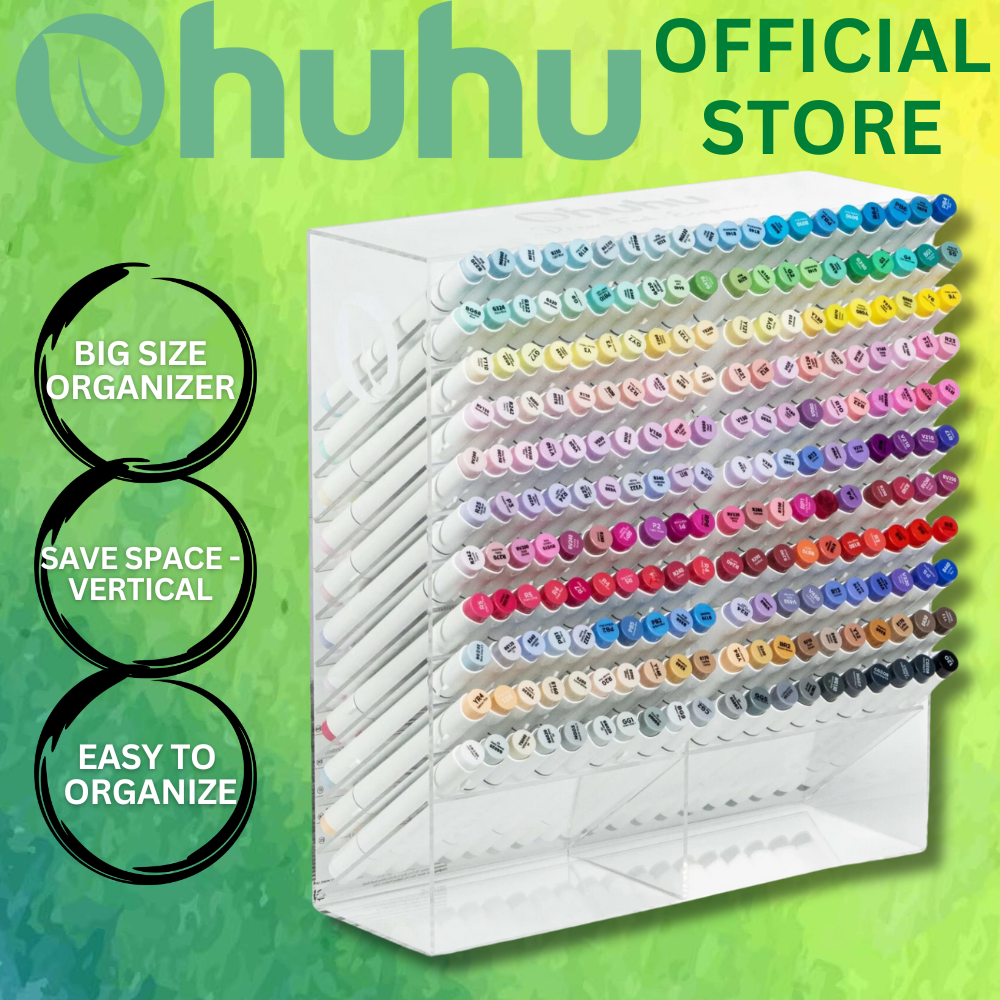 Ohuhu Professional Big Size Acrylic Vertical Marker Organizer (NO MARKER INCLUDED)