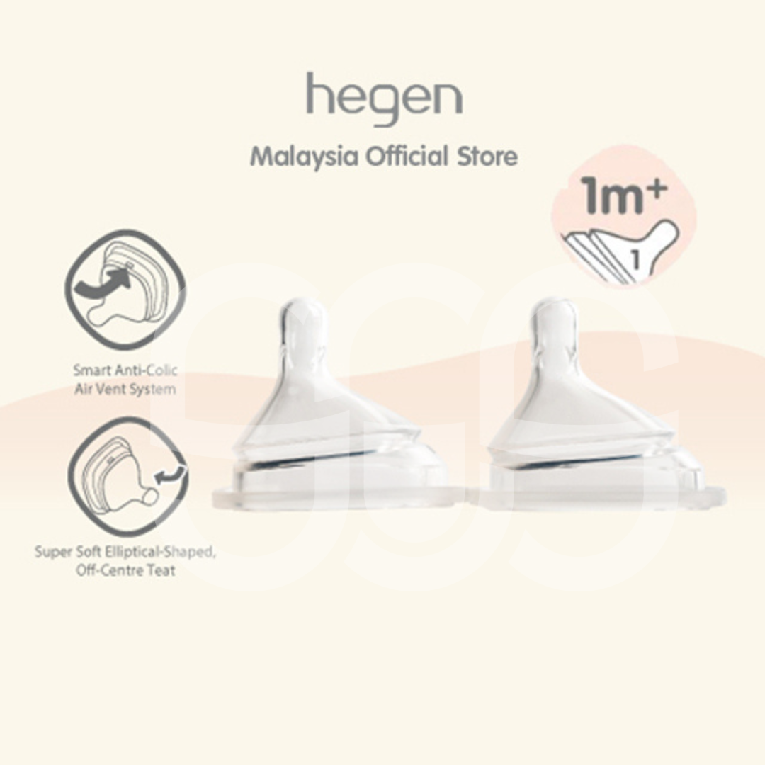 HEGEN Teats 2-Packs (Extra Slow/Slow/Med/Fast/Thick)