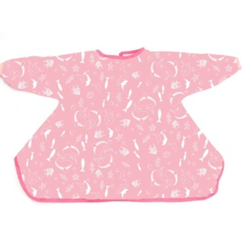QUOKKA Adjustable Waterproof Infant Baby Apron High Chair Coverall Bib Dirty Cover Apron Thin Kids Supplies Breathable Soft Stock Bibs Apron Bayi Kalis Air Bib Coverall Kerusi Tinggi 可调节防水婴儿围裙高脚椅连体衣围兜薄型儿童透气柔软围兜